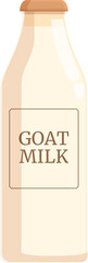 Goat milk icon cartoon vector. Farming nature. Liquid container flask