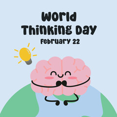World Thinking Day vector design perfect for commemorating the day.