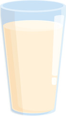 Glass milk icon cartoon vector. Splash food cream. Goat product