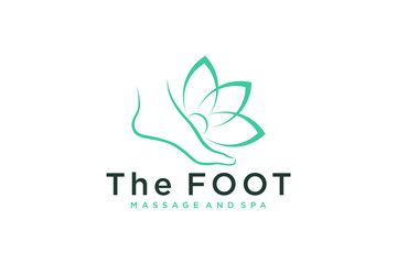 Virgin feet and nails beauty clinic logo design, women's body care and health.