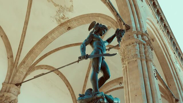 Piazza della signoria Florence FIrenze statue Italy 