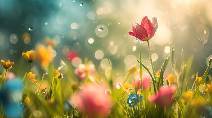 a floral spring background