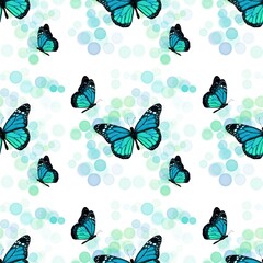 Butterfly Pattern on Light Background