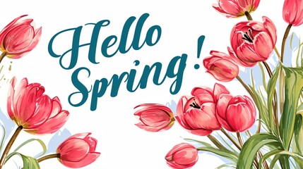 a floral spring background