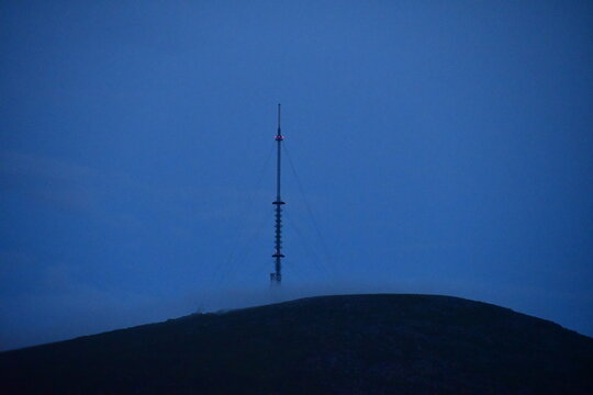 Radio, TV transmiter tower, Leinster Mount, Blackstairs mountains range, Co. Carlow