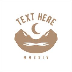 vintage nature logo concept