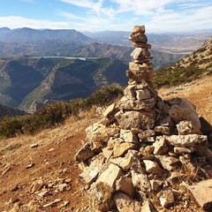 Cairn top of the mountain