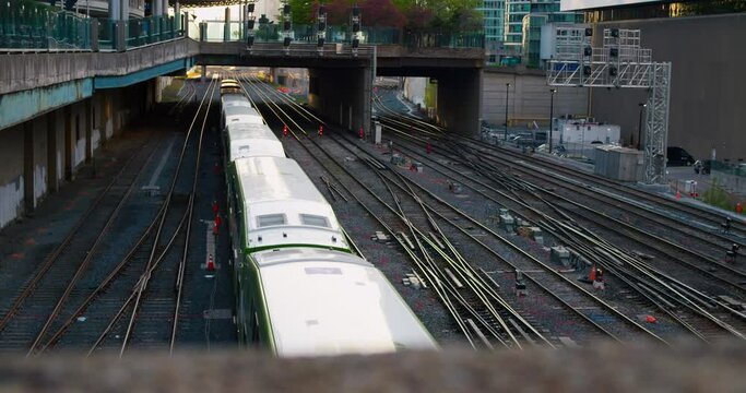 train New York emerges bridge, continues tracks. seamless journey. advancing transportation technology. technology role modern transit. advanced technology propels movement, connects diverse paths.