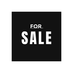 For sale poster banner art