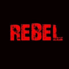 Rebel text on Black  background