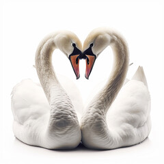 Obraz premium two white swans