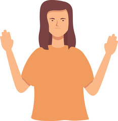 Fototapeta premium Stop care able icon cartoon vector. Partly deaf. Guide reading