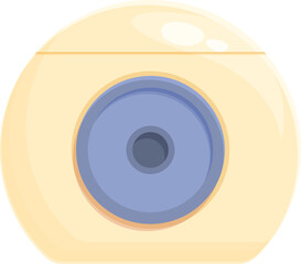 Dental floss box icon cartoon vector. Procedure oral. Care teeth