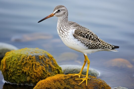 Encounter with a Shore Bird: Greater Yellowlegs in Vancouver's Wildlife Habitat in British