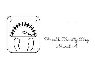 World Obesity Day single line art suitable for commemorating the event.