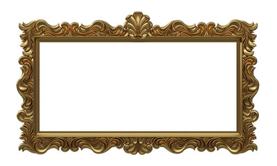 Classic gold frame in the Baroque style