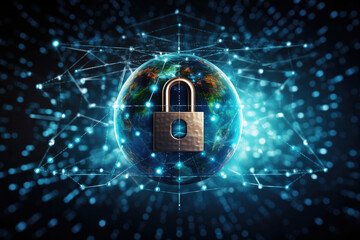 Globe on abstract background2