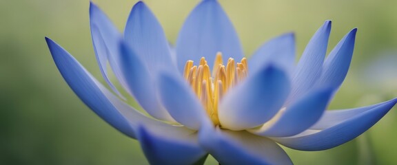 Blue lotus (Nymphaea caerulea) flower background with copy space, Flowers composition as background