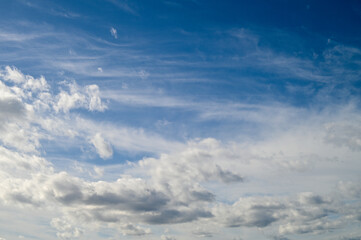 Naklejka na ściany i meble beautiful blue sky during the day on the Mediterranean 5