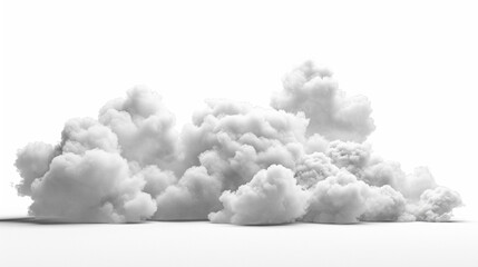 A fluffy white cloud on white background. --ar 16:9 --v 6 Job ID:...