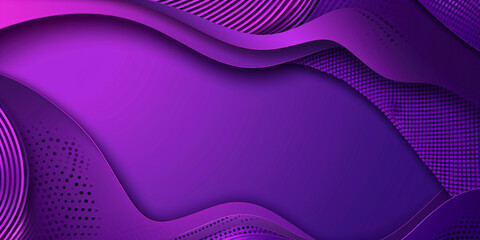 Purple abstract dynamic background with geometric shape, minimal template for banner, poster, web in futuristic and 