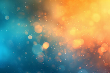 abstract blurry bokeh background with gradient, yellow and blue - obrazy, fototapety, plakaty