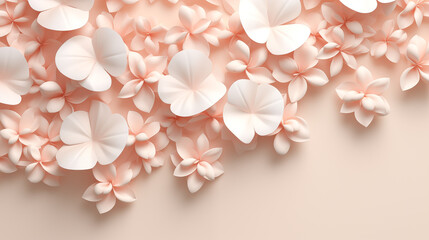Beige Origami Flowers Spring  Background HD Wallpapers