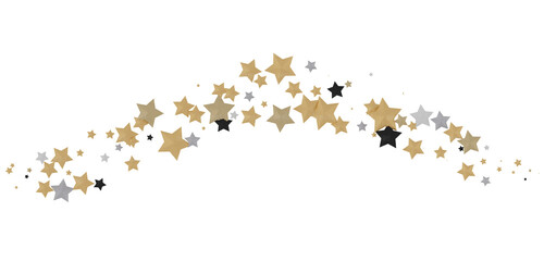 XMAS stars background, sparkle lights confetti falling. magic shining Flying christmas stars on night