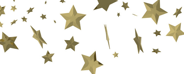 Plummeting Christmas Sparkles: Captivating 3D Illustration of Descending Holiday Star Glitters