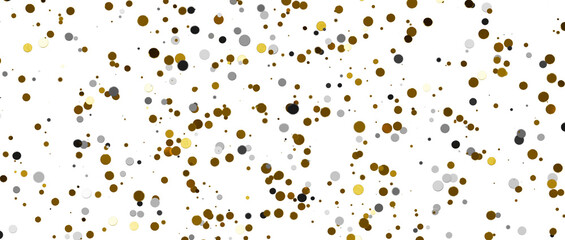 Shower of Elegance: Breathtaking 3D Illustration of Luxurious gold Confetti