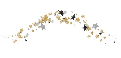 XMAS stars background, sparkle lights confetti falling. magic shining Flying christmas stars on night