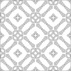 Abstract shapes from lines. Vector graphics for design, prints, decoration, cover, textile, digital wallpaper, web background, wrapping paper, clothing, fabric, packaging, cards.Repeat patterns.