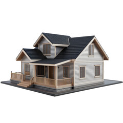House model. Isolated on transparent background.
