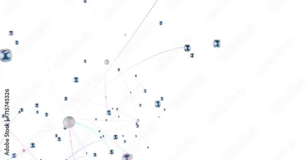 Poster abstract 3d render, network concept, background