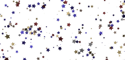 XMAS stars background, sparkle lights confetti falling. magic shining Flying christmas stars on night