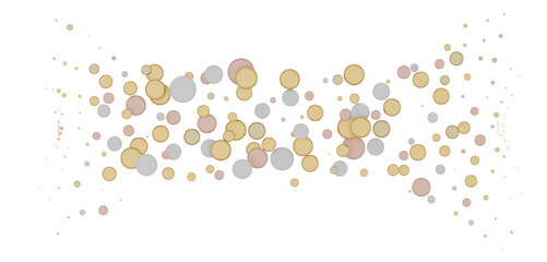 Radiant Revelry: Enthralling 3D Illustration of Shining gold Confetti