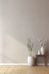 Foto op Canvas Empty home interior wall mock-up © wolfhound911