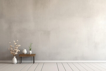 Empty home interior wall mock-up