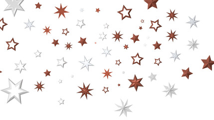 Yuletide Star Descent: Striking 3D Illustration Showcasing Falling Festive Stellar Fragments