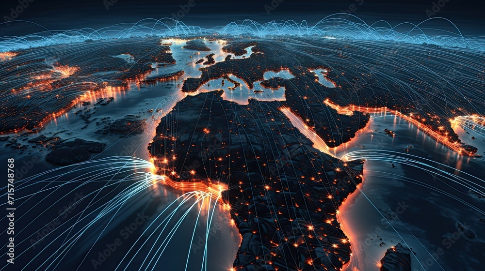 Aufkleber involves global transportation networks facilitating movement across borders