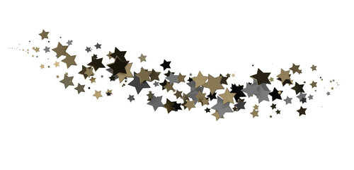 XMAS stars background, sparkle lights confetti falling. magic shining Flying christmas stars on night