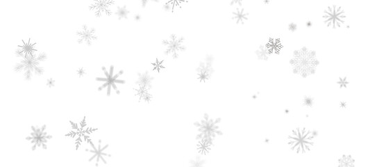 Snowflake Bliss: Striking 3D Illustration Showcasing Falling Holiday Snowflakes