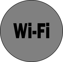 The wireless network. Editable vector design