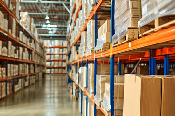 industry warehouse shelves