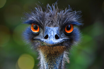 A delightful ensemble of Emu bird expressions captured up close