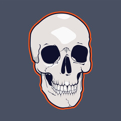 skull head vector illustration