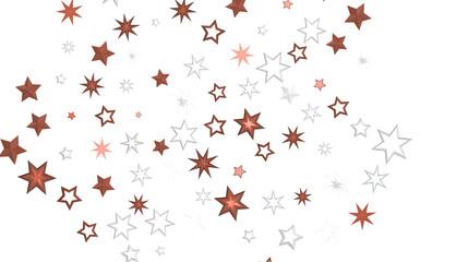 Falling Holiday Astral Radiance: Magnificent 3D Illustration of Descending Stellar Illumination for Christmas