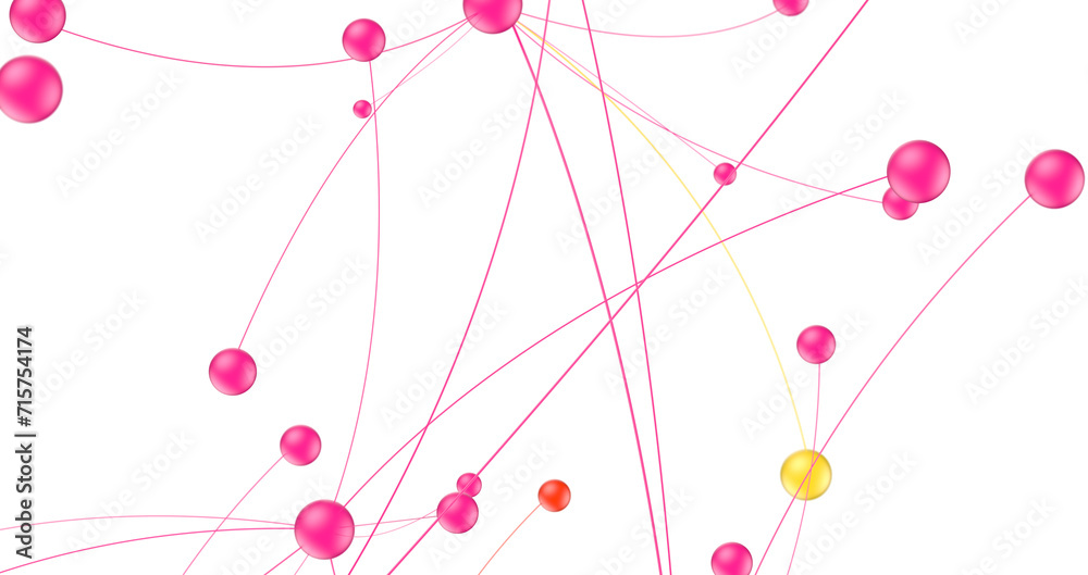 Poster abstract 3d render, network concept, background