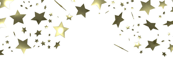 Starlit Christmas Plummet: Spectacular 3D Illustration Showcasing Descending Holiday Star Clusters