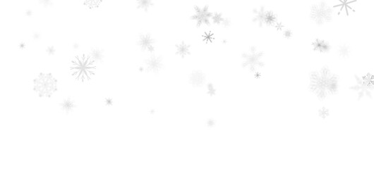Fototapeta na wymiar Frosty Snowfall: Mesmeric 3D Illustration Depicting Descending Holiday Snowflakes